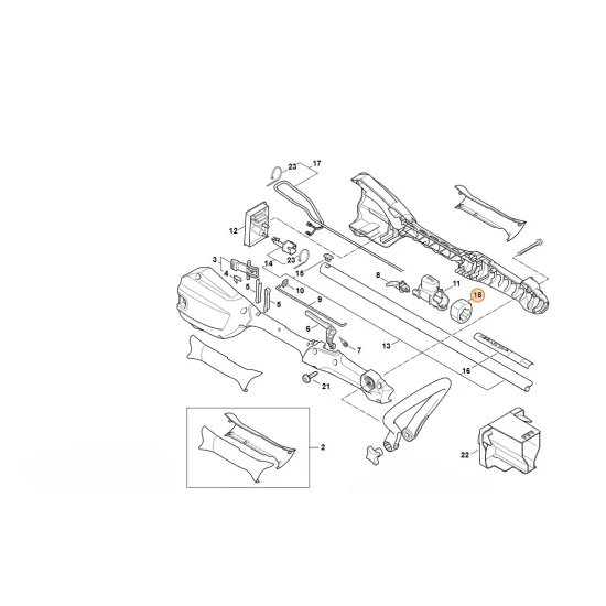 STIHL   Amortyzator pierścieniowy 4522 791 2800